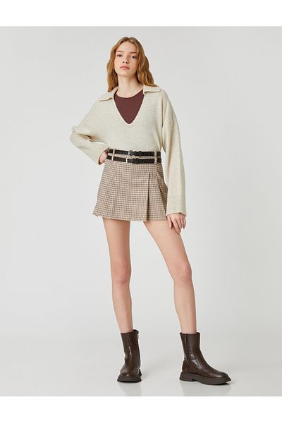 Koton Long Sleeve Polo Neck Knitwear Sweater