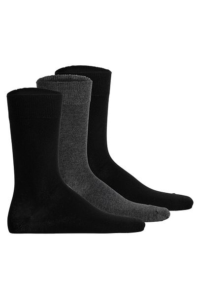 Hudson Unisex Socken, 3er Pack - Easy, Komfortbund, Basic Socken, einfarbig