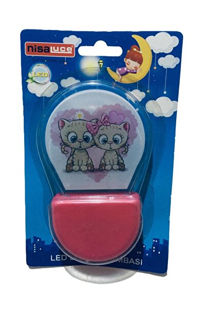 NisaLuce Çocuk Ledli Gece Lambası /Kedicik