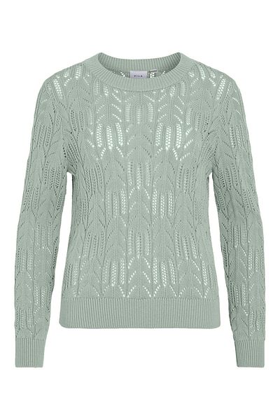 VILA Strickpullover Rundhals