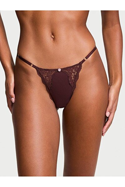 Victoria's Secret Δαντελένιο ρυθμιζόμενο εσώρουχο V-string