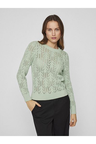 VILA Strickpullover Rundhals