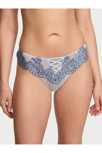 Victoria's Secret Boho Floral Embroidered Brazilian Panties