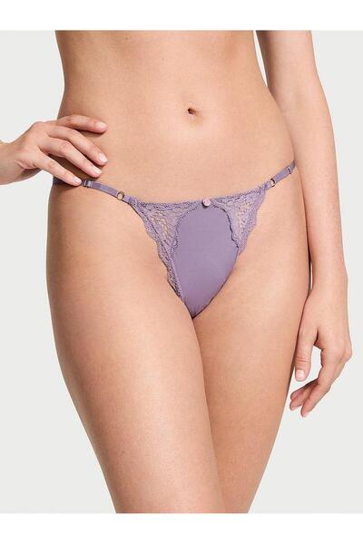Victoria's Secret Chiloți ajustabili cu dantelă în formă de V