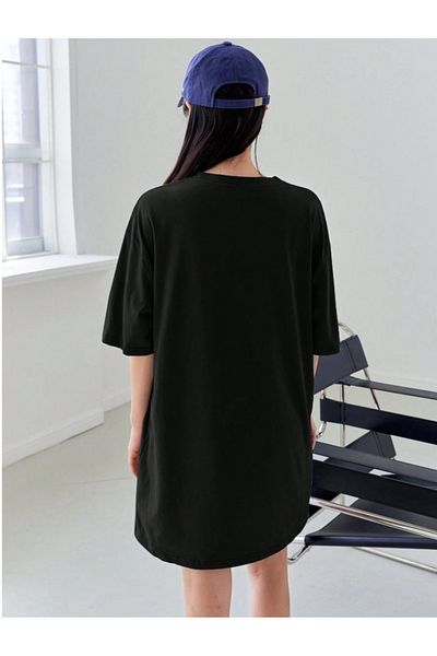 Revasser Better Colorful Custom Printed Women's Long Oversize T-Shirt Dress