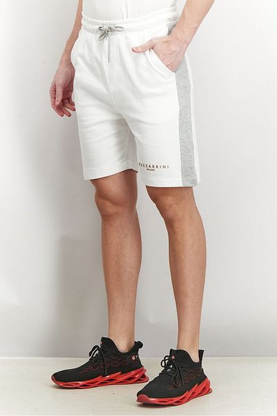 GAZZARRİNİ Men Drawstring Basic Shorts, White