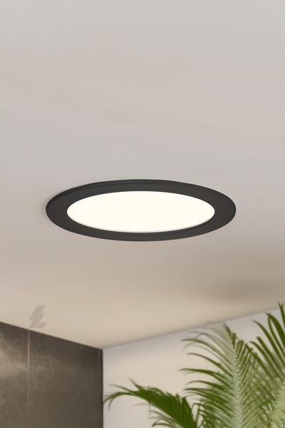 MAXLED Sıva Altı Yuvarlak Led Panel Siyah Kasa - 15w 4000k - Mx-1024n