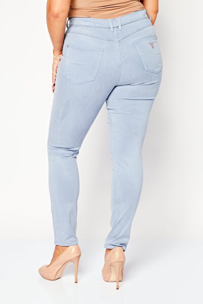 Guess Women Skinny Fit Washed Denim, Light Blue
