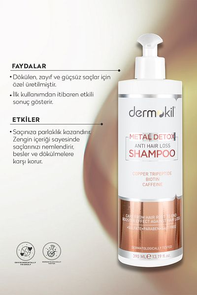 Dermokil Metal Detox Anti-Spill Shampoo 390 ml
