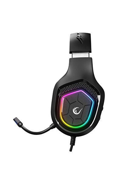 Rampage Rm-k90 Vector Gaming Headset, Stereo, Rgb Lighting, 50mm Speaker, 3.5 Mm Jack&usb, Black