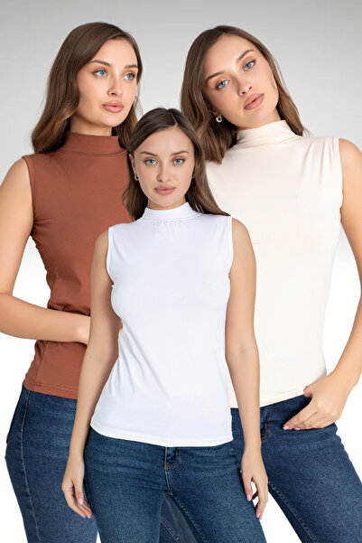 Orly More Ženska lycra bluza bez rukava, 3 dela