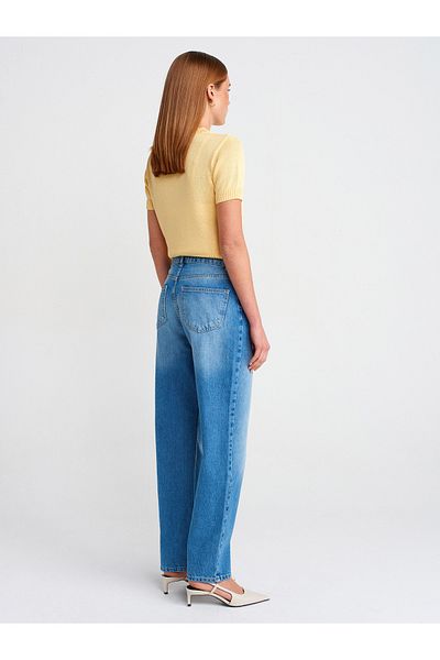 Dilvin 71780 Pantaloni Mom Denim Blue New Cut