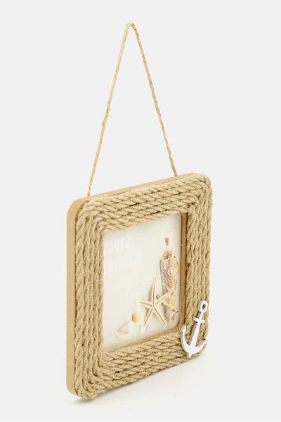 Muy Mucho Hanging Photo Frame 14 X 14 Cm, Brown