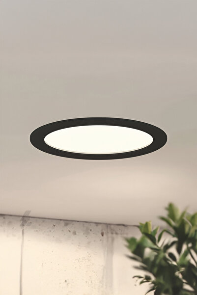 MAXLED Sıva Altı Yuvarlak Led Panel Siyah Kasa - 18w 3000k - Mx-1026g