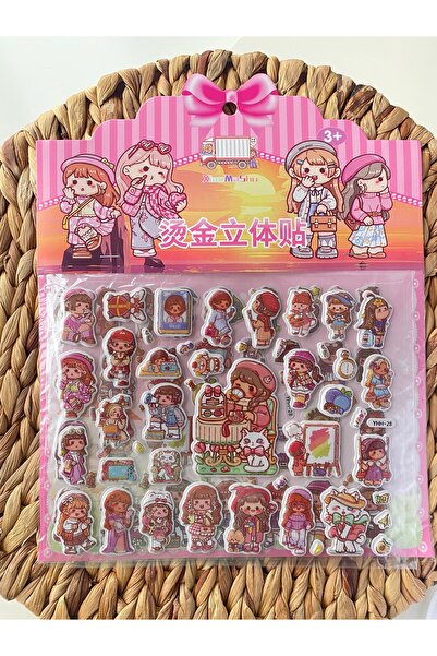 PABS Anime Sevimli Kız Karakter Kabartmalı 3D Stıcker-Sevimli Kız-2 Sayfa-80 ...