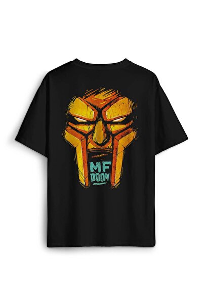 Kendim Seçtim Mf Doom Doomsday J Dilla Unisex Oversize T-Shirt - Back Front Printed Rap T-Shirt