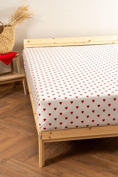 Soley |   Mix & Match |   Hearts |   100% Cotton Single Flat Sheet