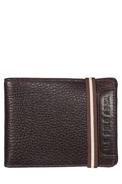 U.S. Polo Assn. Мъжки портфейл Coffee-relax Plcuz7614