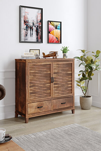 KIYMIK HOME 5003 Dresuar Size Özel Üretim - Gerçek Ağaç - Ceviz