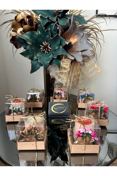 ARS HOME DEKOR Özel Tasarım Kutuda Ahşap Mumluk, Hediyelik, Özel Gün Dağıtmal...