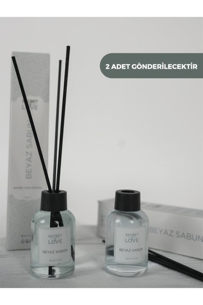 SECRET OF LOVE 2 Lİ ODA KOKUSU ÇUBUKLU BEYAZ SABUN