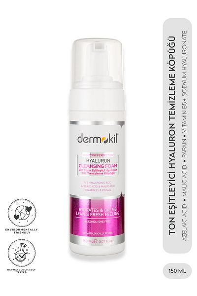 Dermokil Skin Tone Equalizing Hyaluron Facial Cleansing Foam 150 ml