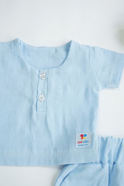 bshood X Silk Atlas Girls Baby Boys and Children's Short Sleeve Muslin Suit