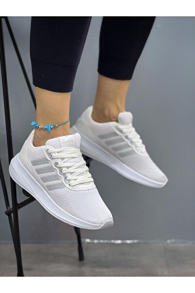 homiro حذاء رياضي بنعل بولي للجنسين - أبيض