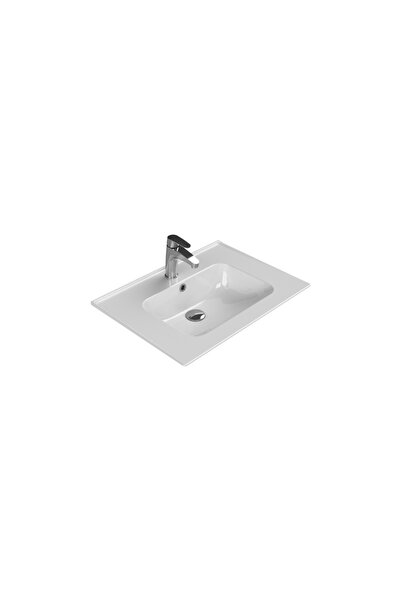 Turkuaz Seramik Blue Etajerli Lavabo 65 x 47 cm
