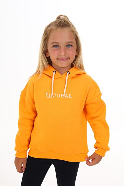 Toontoy Φούτερ για κορίτσια με κουκούλα με φυσικό κέντημα