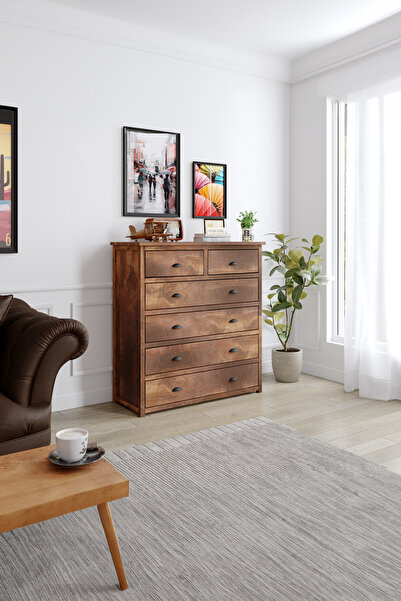 KIYMIK HOME 5011 Dresuar Size Özel Üretim - Gerçek Ağaç - Ceviz