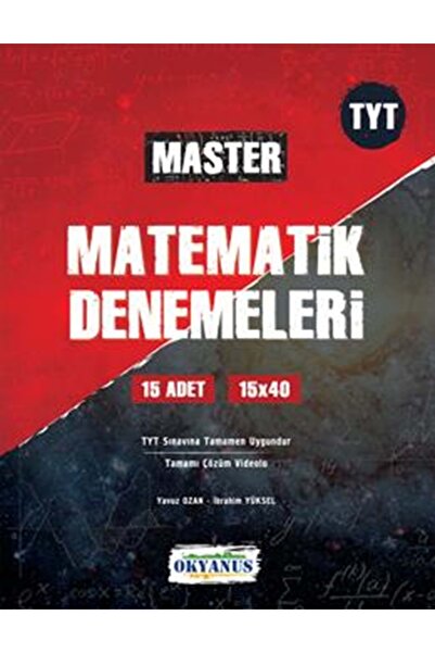 Okyanus Yayınları OKYANUS YAYINCILIK TYT MASTER 15'Lİ MATEMATİK BRANŞ DENEME