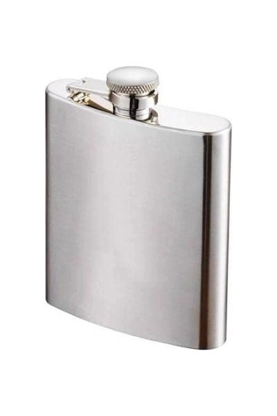 SARFEX 9 oz Silver 266ml Stainless Steel Camping Drink Flask Whisky Cognac Hip Flask