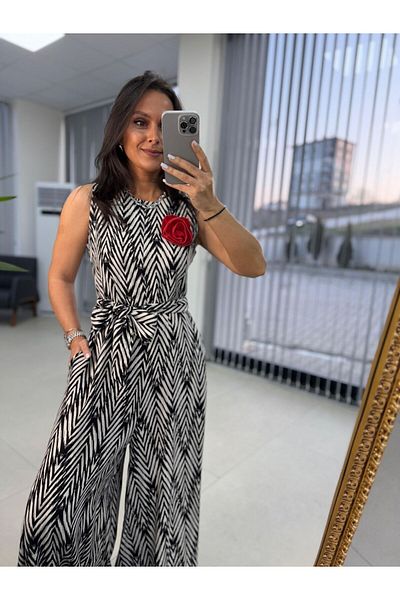 caddstore Cr Red Rose Jumpsuit