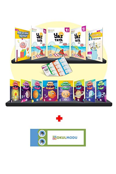 öğretmen evde 1. Classroom Summer Holiday Book Set (2023) - School Mode