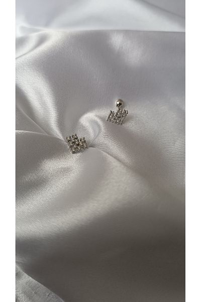 GÜRLER Silver Stainless Steel Tragus Piercing
