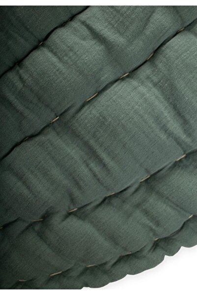 Cigit Müslin Yaprak Bebek Oyun Minderi (Yıkanmıştır) Haki