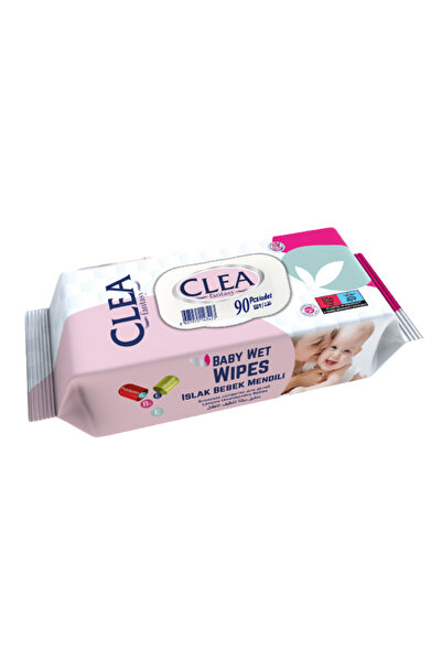 CLEA فانتاسي منشفة أطفال مبللة 90 قطعة مع غطاء (وردي) -