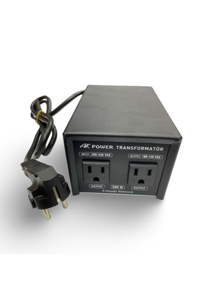 KOÇYİĞİT A.koçyiğit Elektronik 220/110vac 500w Voltaj Çevirici (Dönüştürücü Adaptör) (TRANSFORMATÖR)