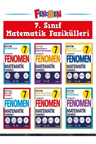 Fenomen Yayıncılık 2024 lgs FENOMEN 7 MATEMATİK FASİKÜL SETİ (1-2-3-4-5-6. SA...