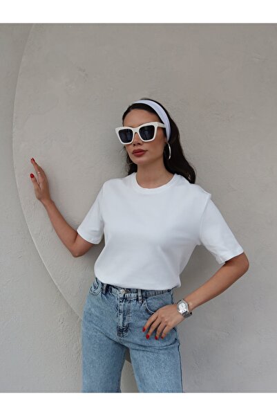 ESRAHELVACI T-SHIRT με λαιμόκοψη