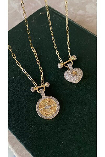 h&b design jewel Çelik Vip Madalyon Kolye