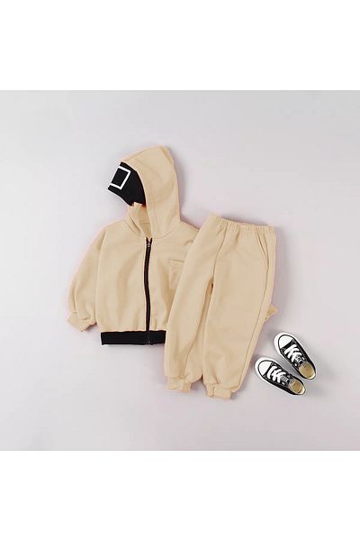 aynewmoda Set cardigan și pantaloni de sport unisex pentru copii - imprimeu Cos Play
