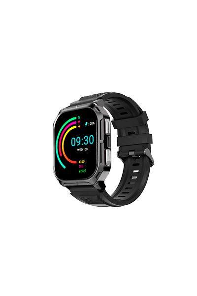 HiFuture Ultra3 Bt 5.2 Ip68 Waterproof 2.01 Inch Aod Blood Oxygen Tracking Smart Watch 52mm Black
