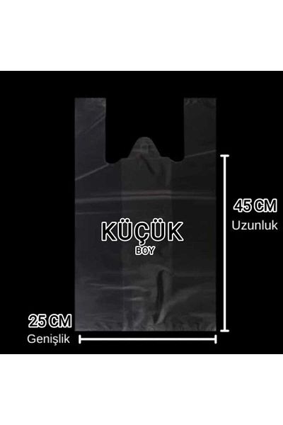 Çağlayan A QUALITY BLACK BAG SMALL 1 KG (MARKET BAG)