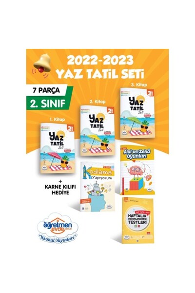 öğretmen evde Öğretmen Evde Yayınları 2. Sınıf Yaz Tatil Kitabı Seti Etkinlik...