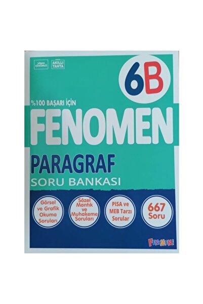 Fenomen Yayıncılık 6 PARAGRAF (B) SORU BANKASI YENİ KAPAK