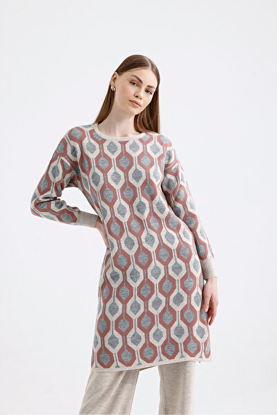 ikomteks Ethnic Pattern Knitwear Set