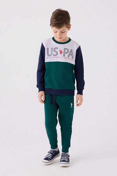 U.S. Polo Assn. 4-15 ετών Αδειοδοτημένο Us Polo Assn Boys Team - Emerald Green