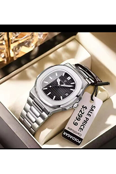 POEDAGAR Lüks Klasik Tasarım Pa&tekss Model Erkek Kol Saati 613